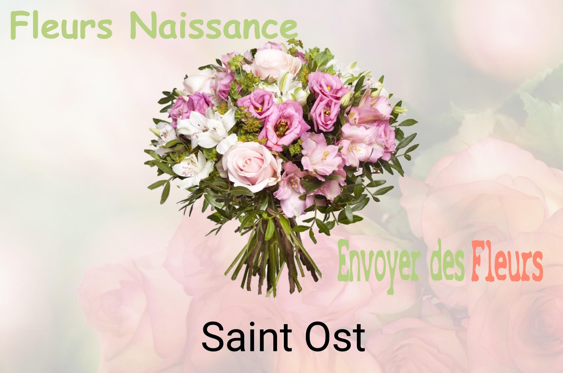 Bouquet de fleurs de naissance livré à Saint-Ost